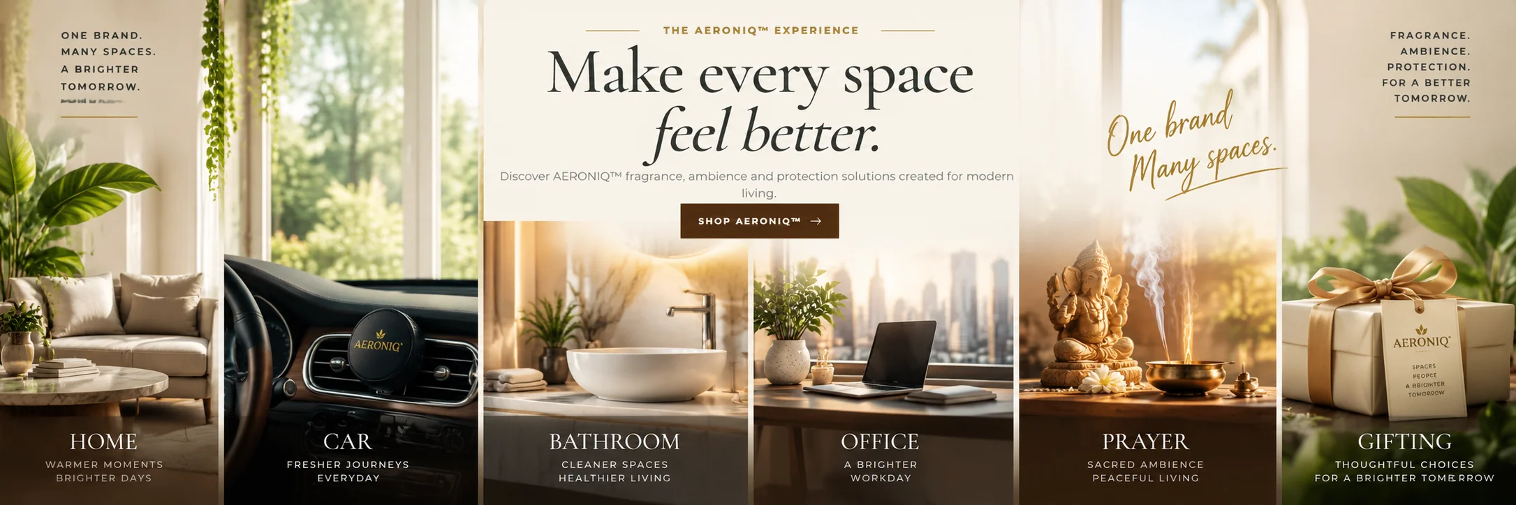 AERONIQ™ fragrance and ambience designed for everyday spaces